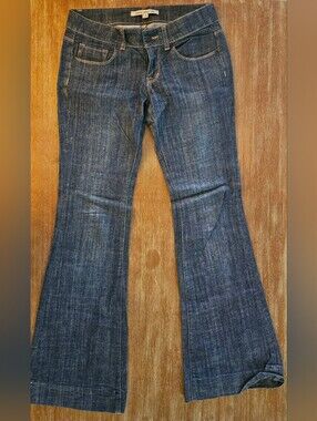 Forever 21 Dark Blue Flared Jeans Wide Leg Boot Cut Flare Jeans Size 28 Womens